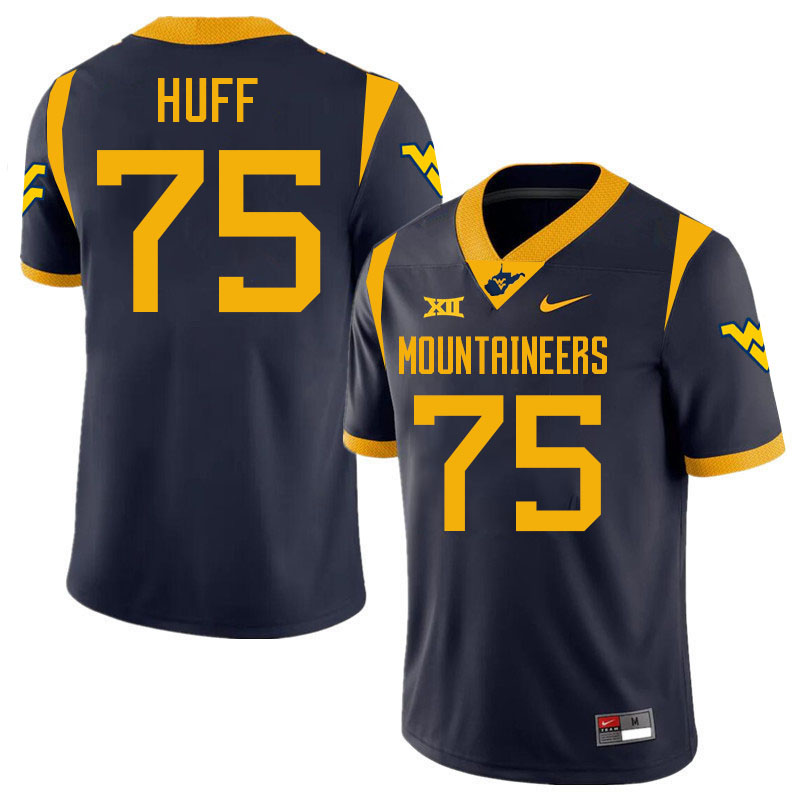 Sam Huff WVU Jersey,West Virginia Mountaineers #75 Sam Huff Jersey Youth College-Navy